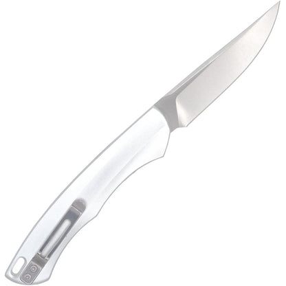 CobraTec Savage Hidden Release Knife Folding Blade Silver