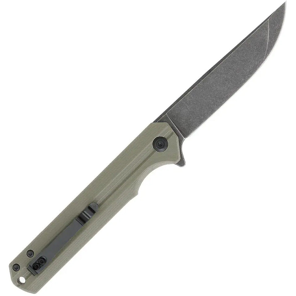 CobraTec Streamline G-10 Folder Knife Folding Blade OD Green