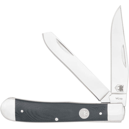 CobraTec Traditional Trapper Knife Folding Blade Black