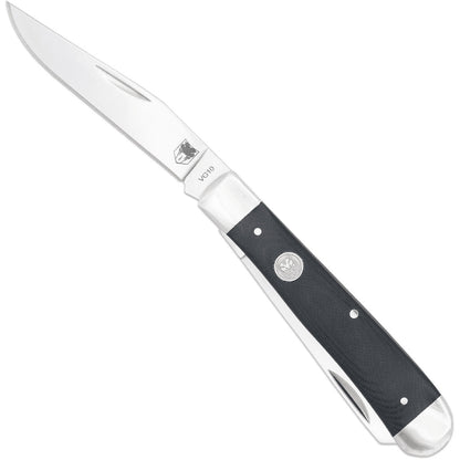 CobraTec Traditional Trapper Knife Folding Blade Black