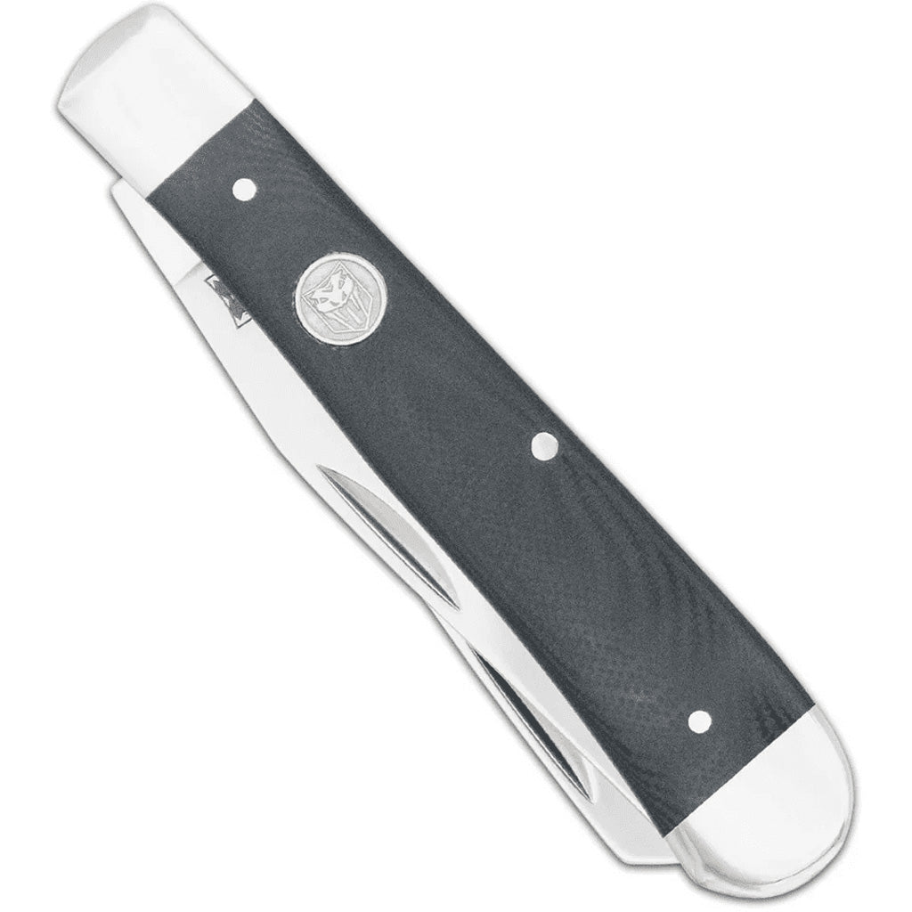CobraTec Traditional Trapper Knife Folding Blade Black