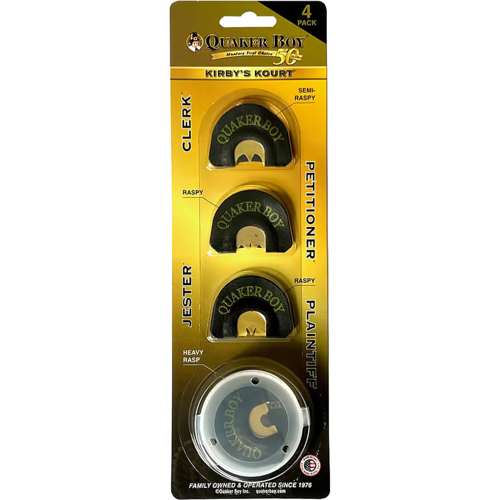 Quaker Boy Kirby's Kourt Diaphragm Calls 50th Anniversary 4pk