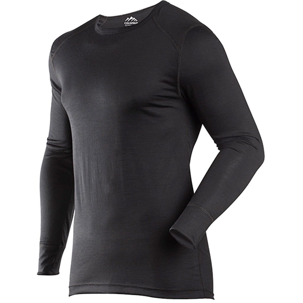 ColdPruf Classic Merino Crew Baselayer Black Large