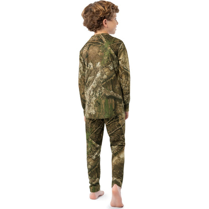 Indera Youth Camo Thermal Baselayer Set Realtree APX XL
