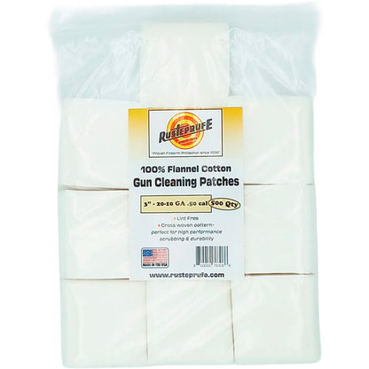 "Rusteprufe 3"" Flannel Cotton Cross Woven Patches 500ct"