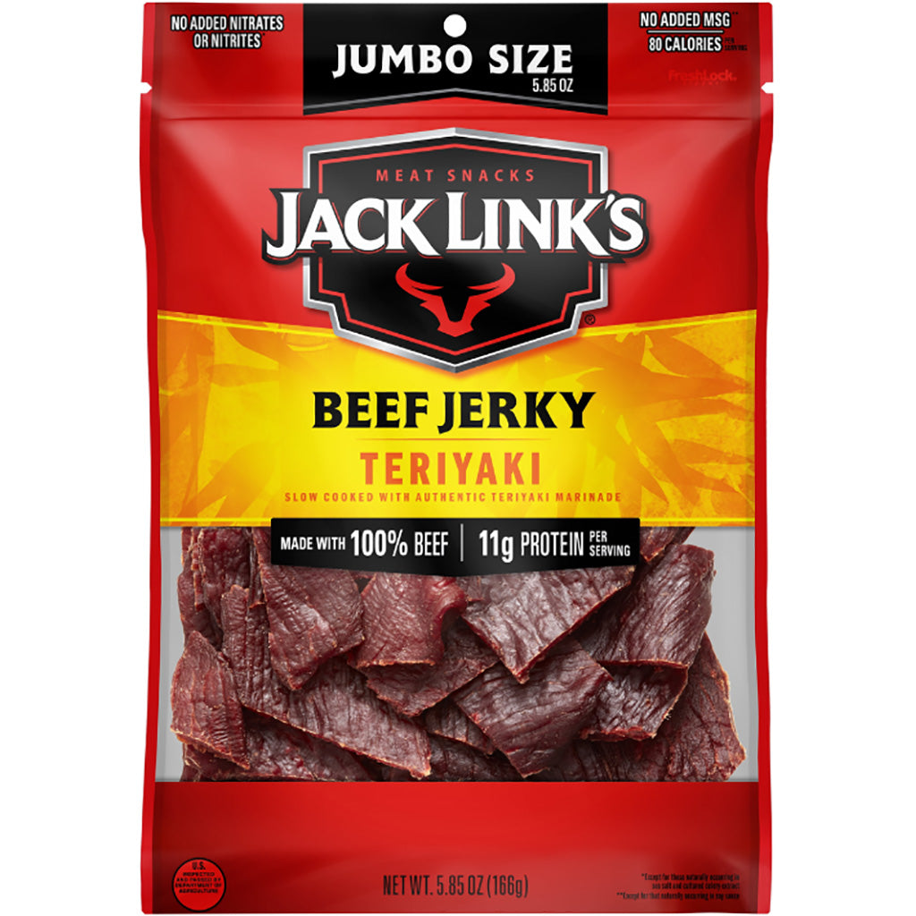 Jack Links Terriyaki Beef Jerky Packs 8ct
