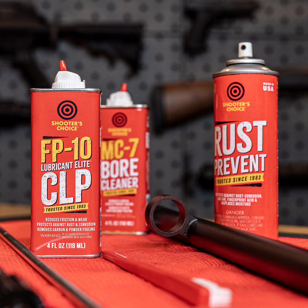 "Shooters Choice Universal Gun Care Pack 3pk (includes 1 ea: MC704, FPL04 and RP006)"