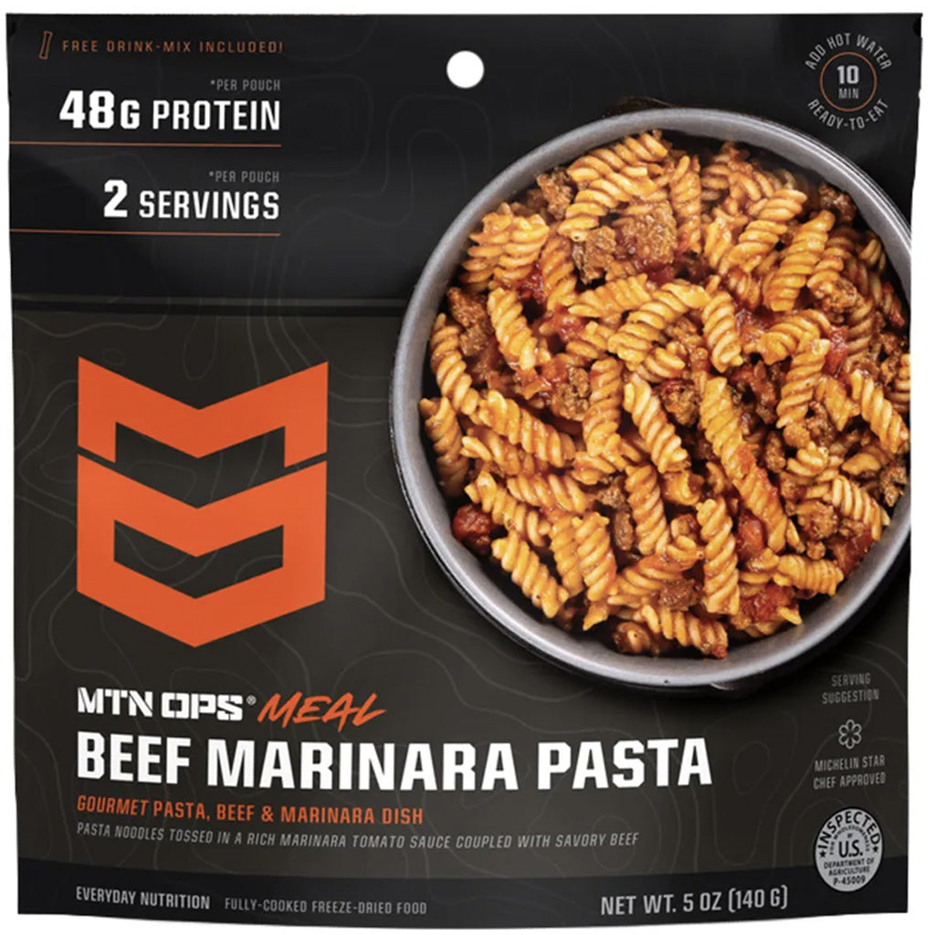 MTN Ops Freeze Dried Meal Pasta Marinara 2pk