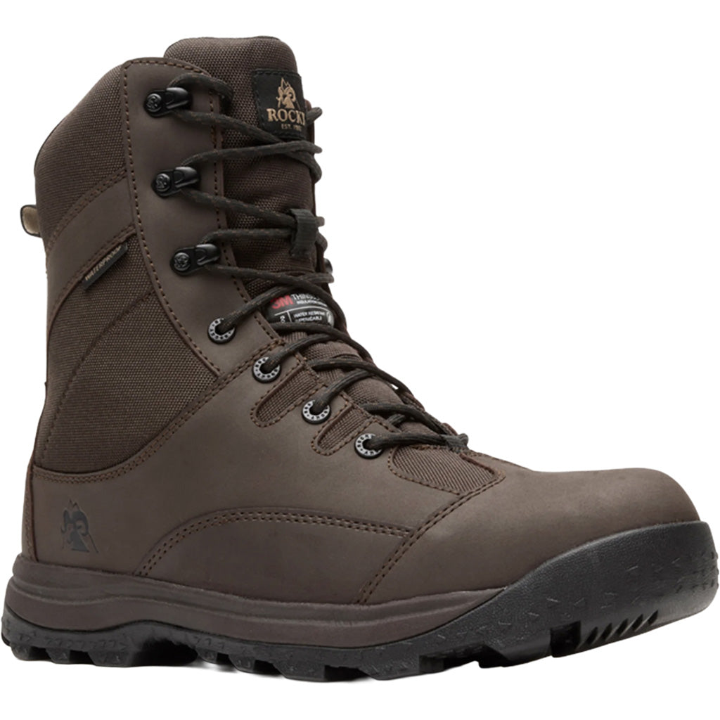 "Rocky Wildcat Hunting Boot 8"" Brown 400g Size 10"
