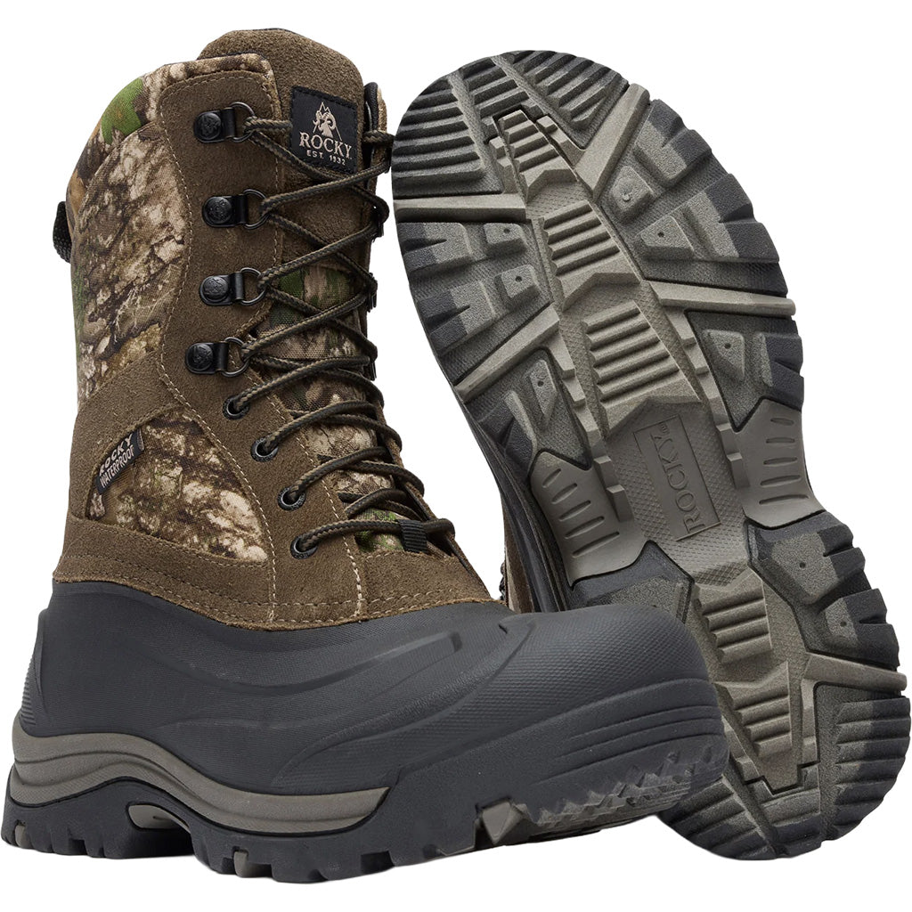 "Rocky Jasper Trac Boot 9"" Realtree APX 2000g Size 11"