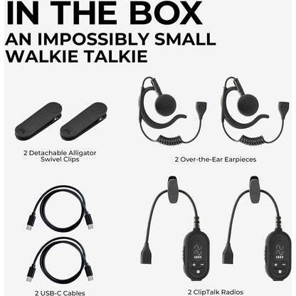 "Midland ClipTalk FRS Radio 6pk w/CH02, CH03, USBC02, & CPTG6"