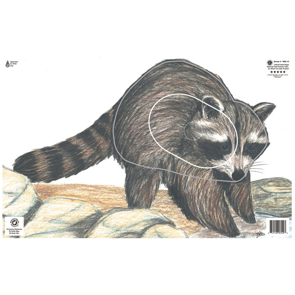 Maple Leaf NFAA Animal Faces Group 3 Raccoon