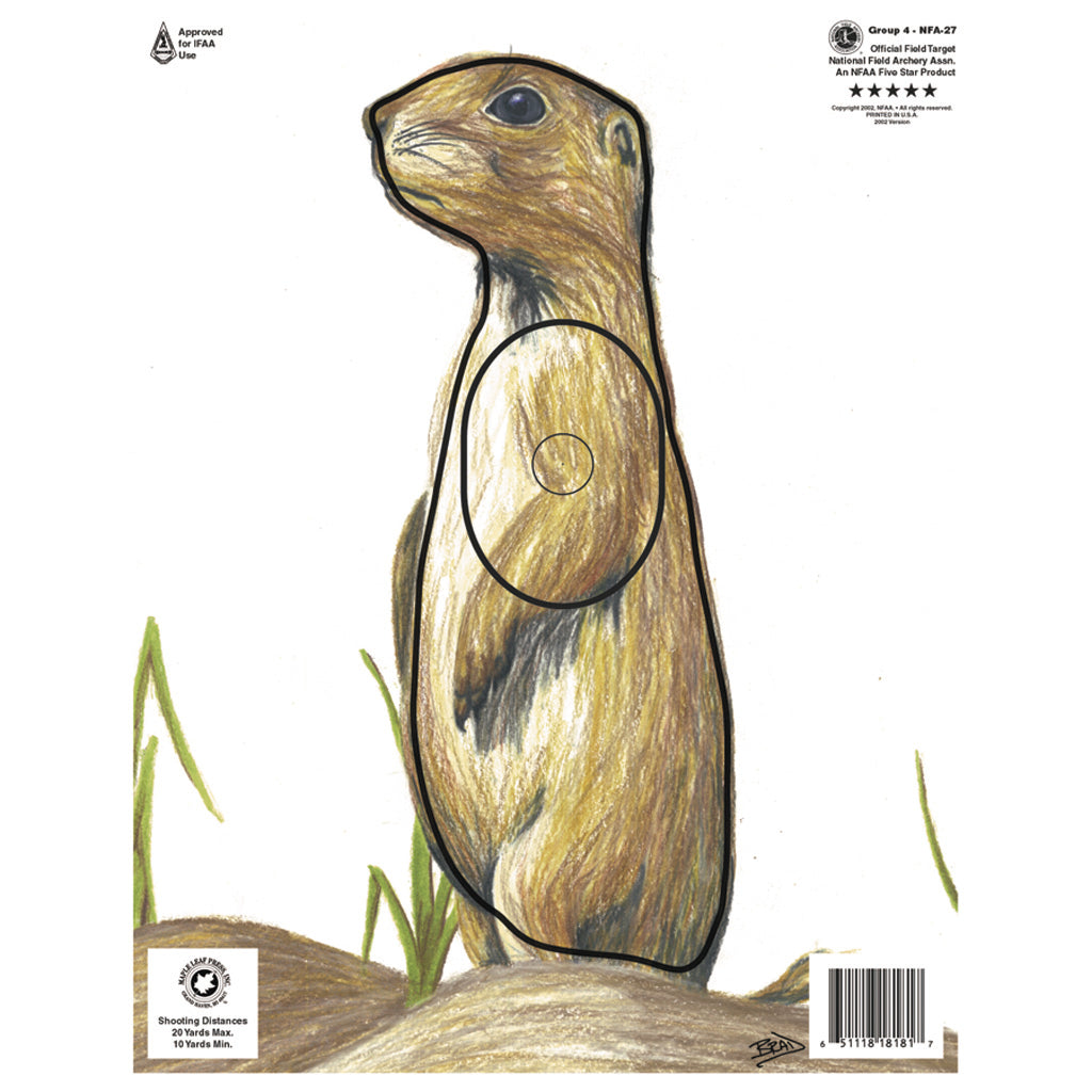 Maple Leaf NFAA Animal Faces Group 4 Prairie Dog