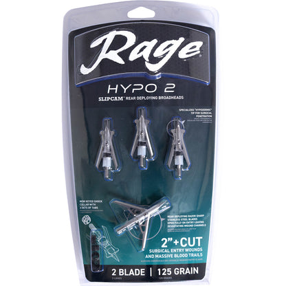 Rage Hypo 2 Series Broadheads 125 gr. 2 in. 4 pk.