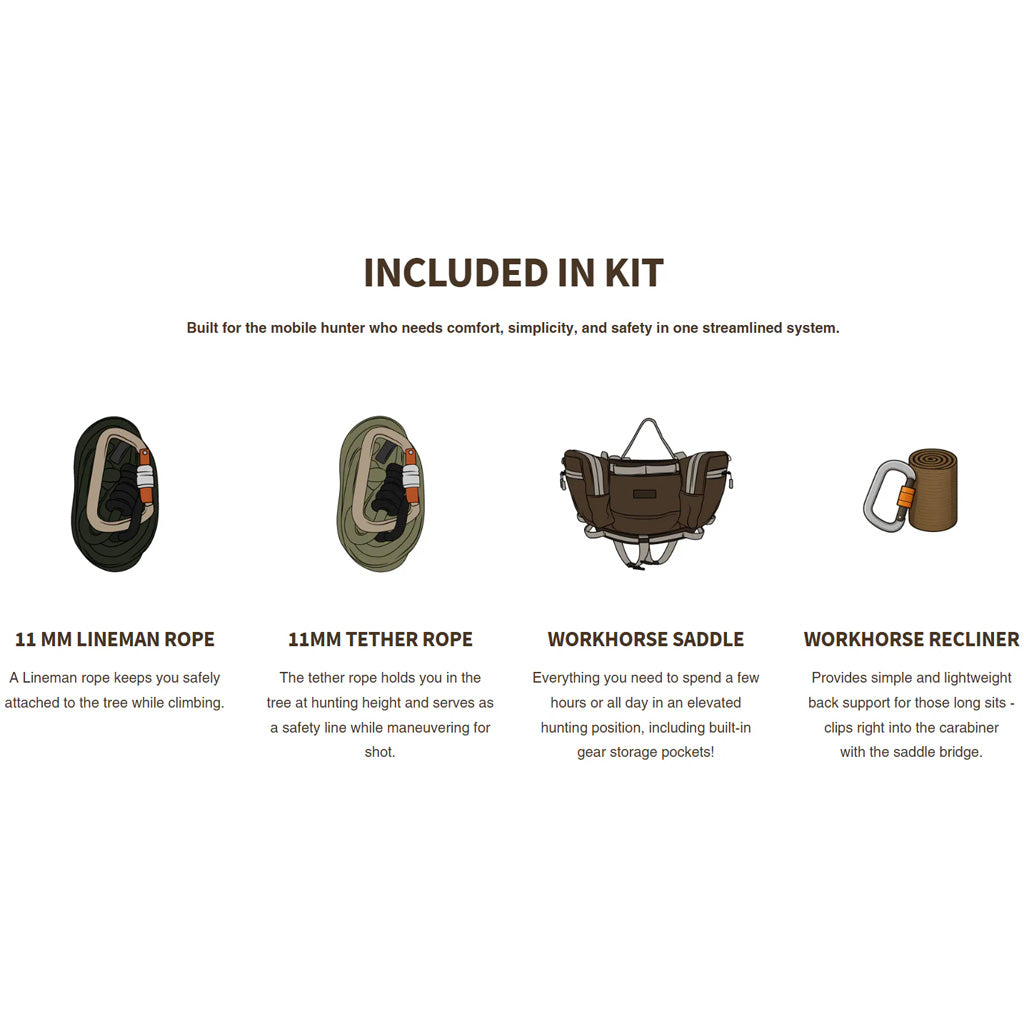 Workhorse Saddle Kit Timber Solid XL