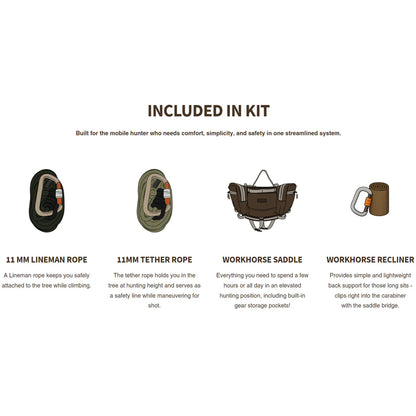 Workhorse Saddle Kit Timber Solid XL