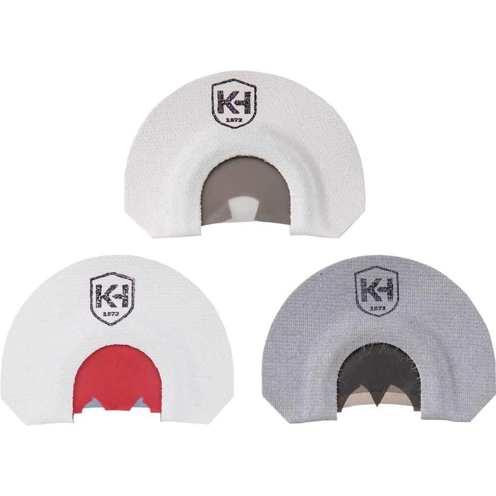 "Knight and Hale Smoke Show Mouth Turkey Call 3 pk. Barbers, Ghost & Batwing Cut"