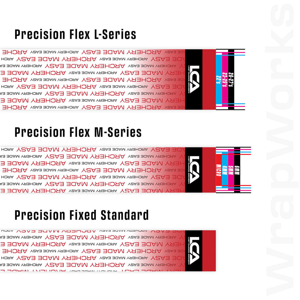 Last Chance WrapWorks Stock Archery Made Easy White/Red Fade Precision Flex L-Series