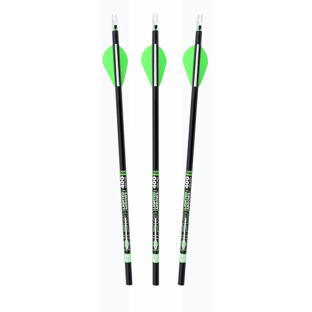 30-06 UFO Lighted Carbon Arrow Green 30 in. 340 3 pk.