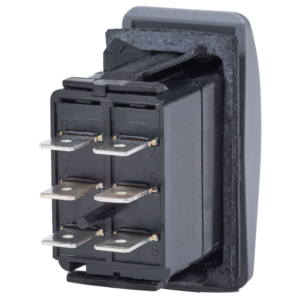 Blue Sea 8222 Water Resistant Contura III Switch - (ON)-OFF-(ON) - Grey - image 2