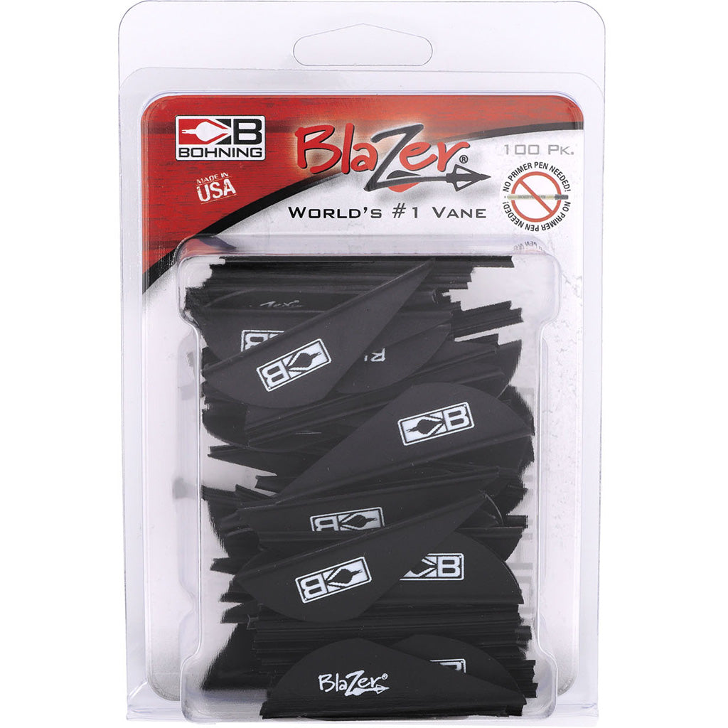 Bohning Blazer Vanes Black 100 pk.