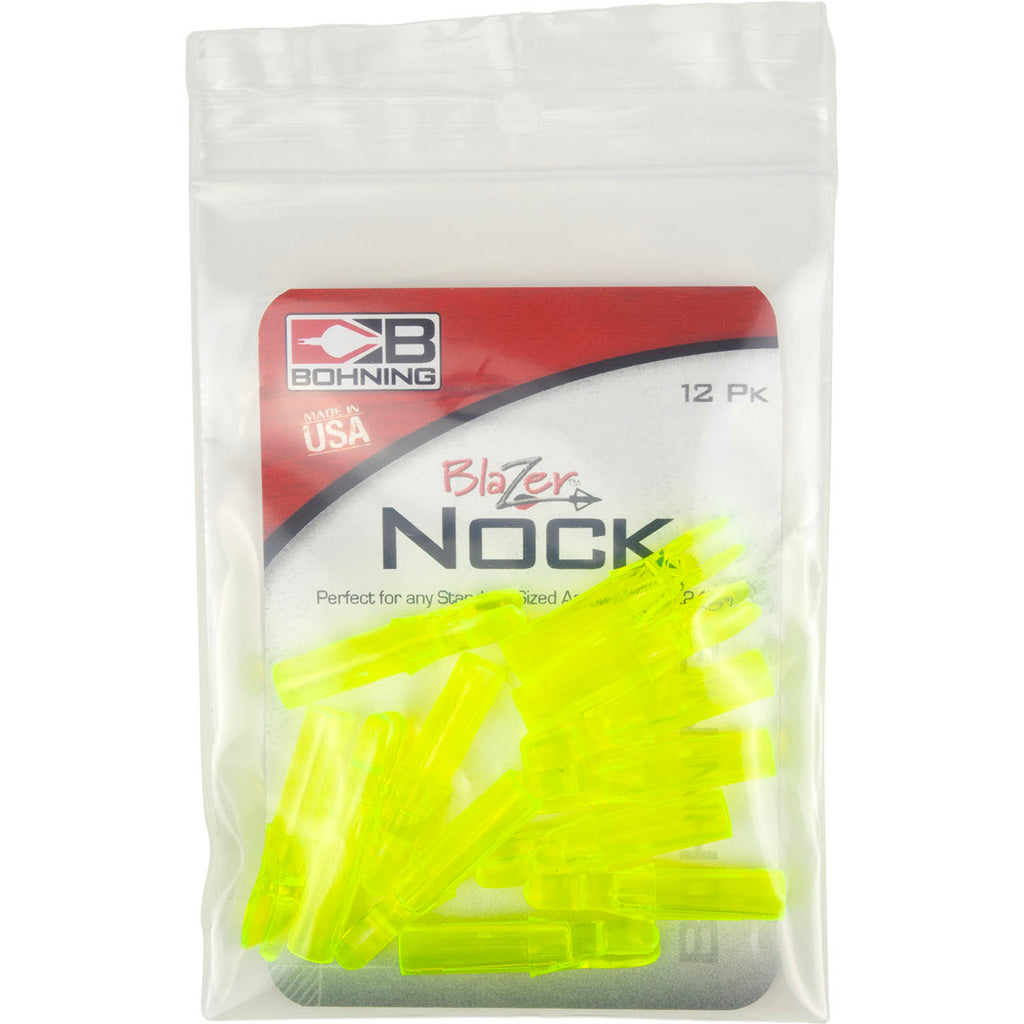 Bohning Blazer DoubleLock Nocks Lime 12 pk.