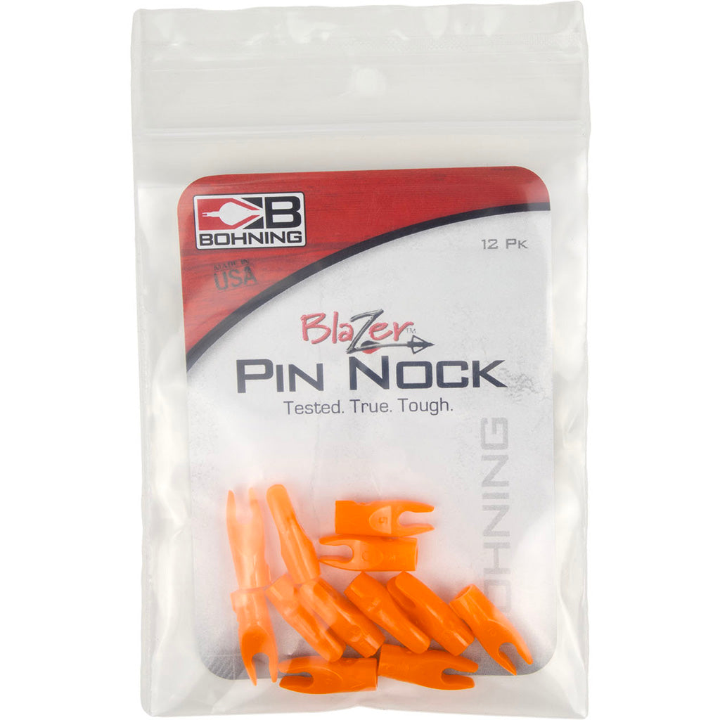 Bohning Blazer Pin Nocks Neon Orange 12 pk.