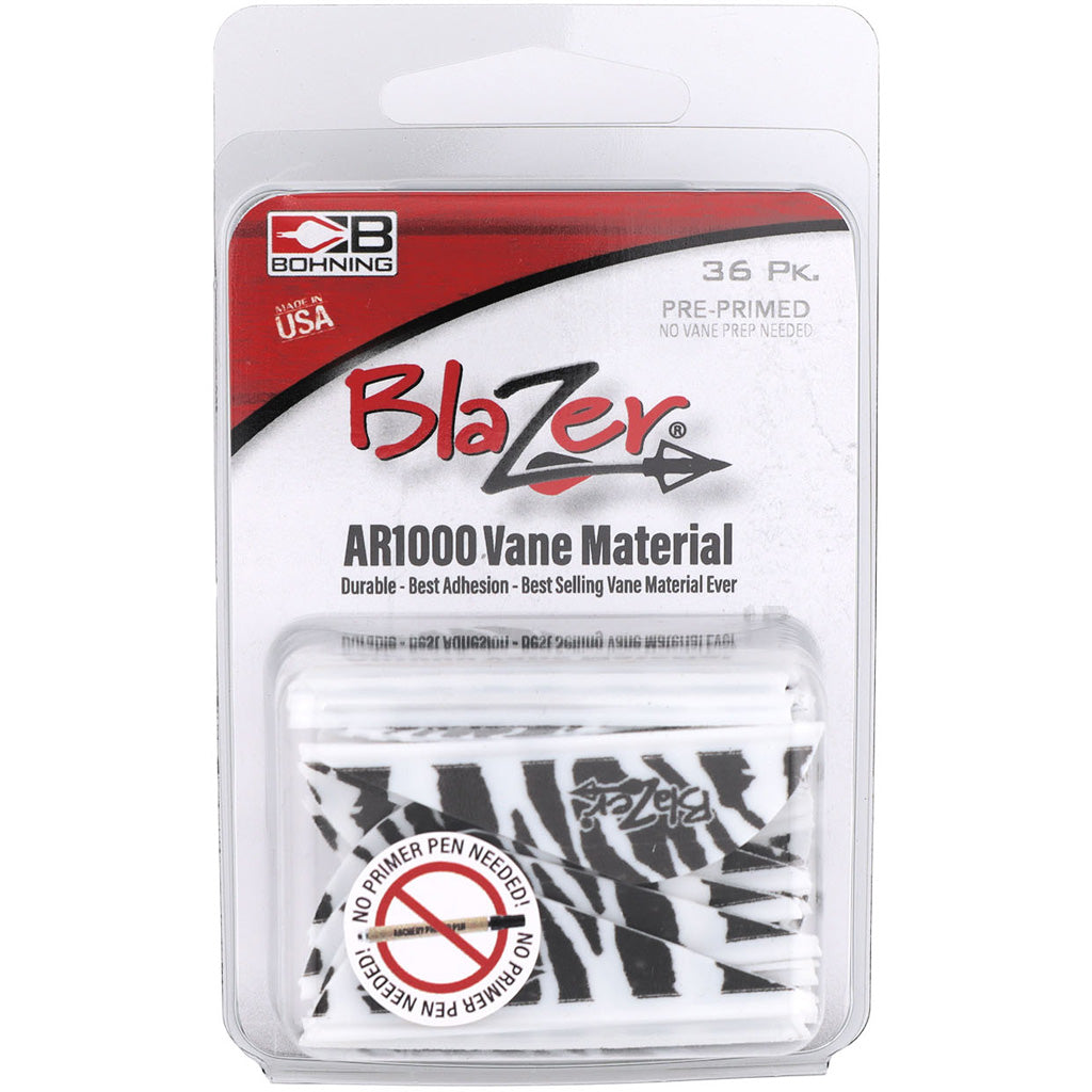 Bohning Blazer Vanes White Tiger 36 pk.