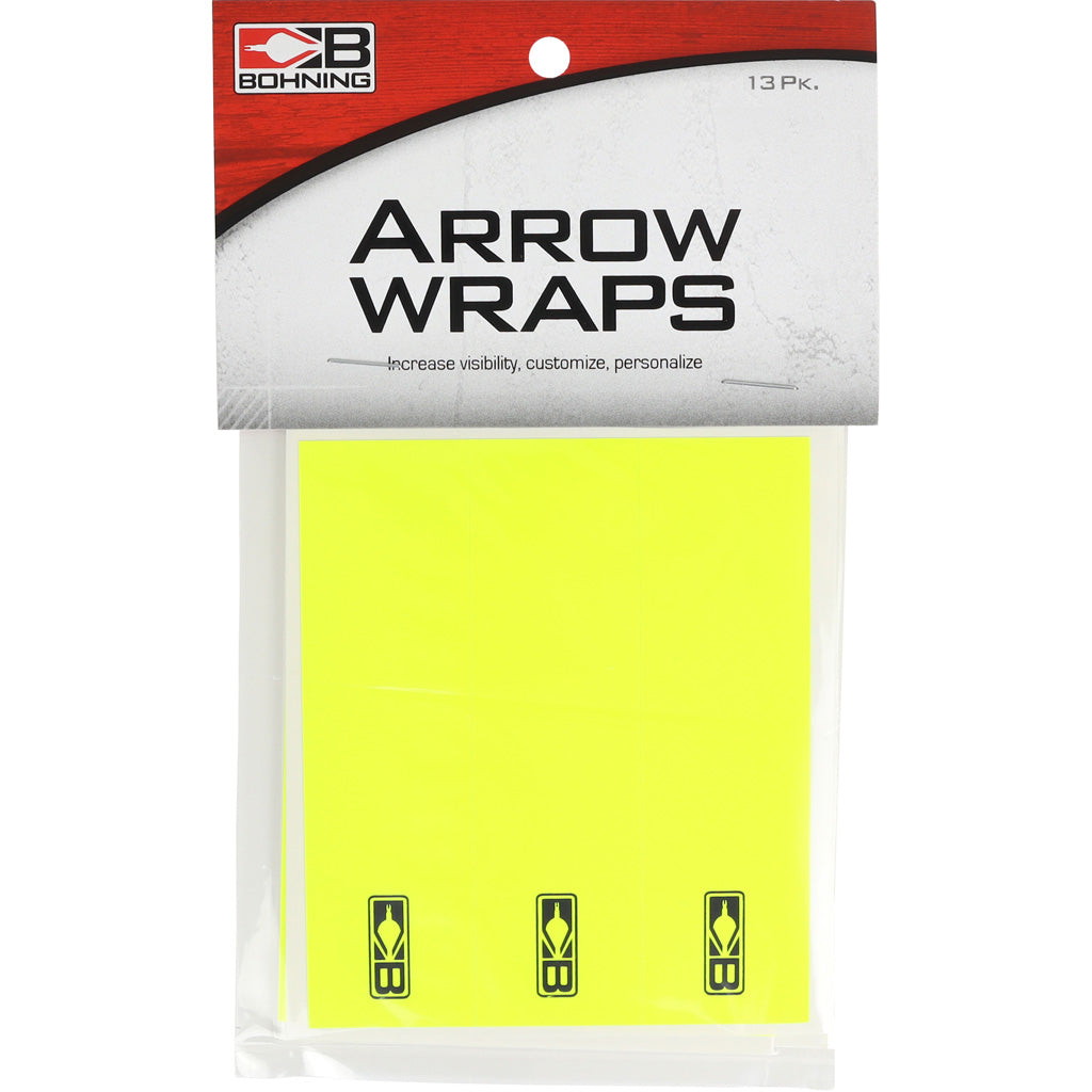 Bohning Blazer Arrow Wraps Neon Yellow 4 in. 13 pk.