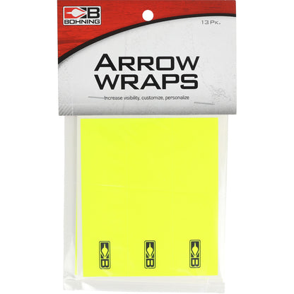 Bohning Blazer Arrow Wraps Neon Yellow 4 in. 13 pk.