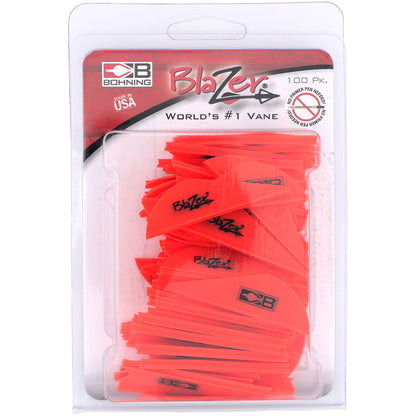 Bohning Blazer Vanes Neon Red 100 pk.