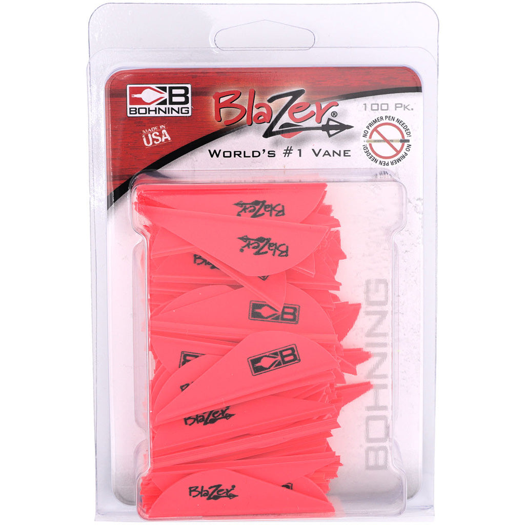 Bohning Blazer Vanes Hot Pink 100 pk.