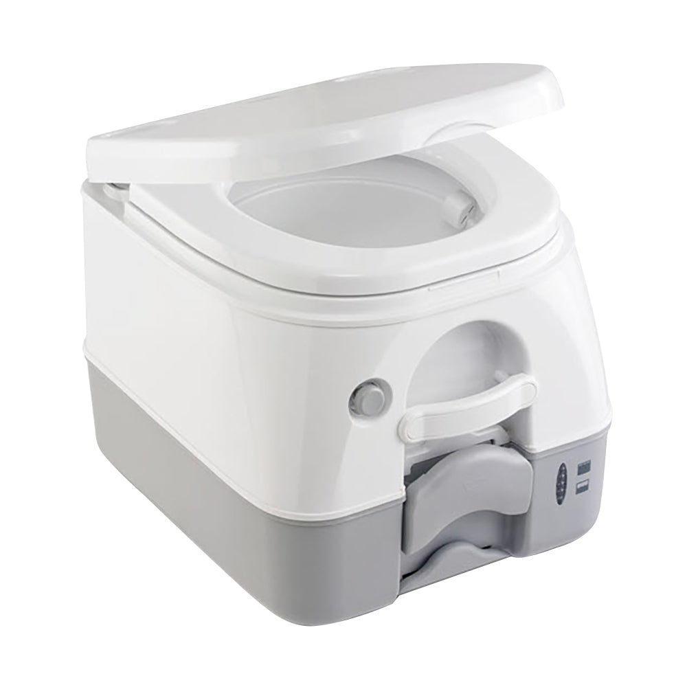 Dometic™ 974 MSD Portable Toilet w/Mounting Brackets - 2.6 Gallon - Grey