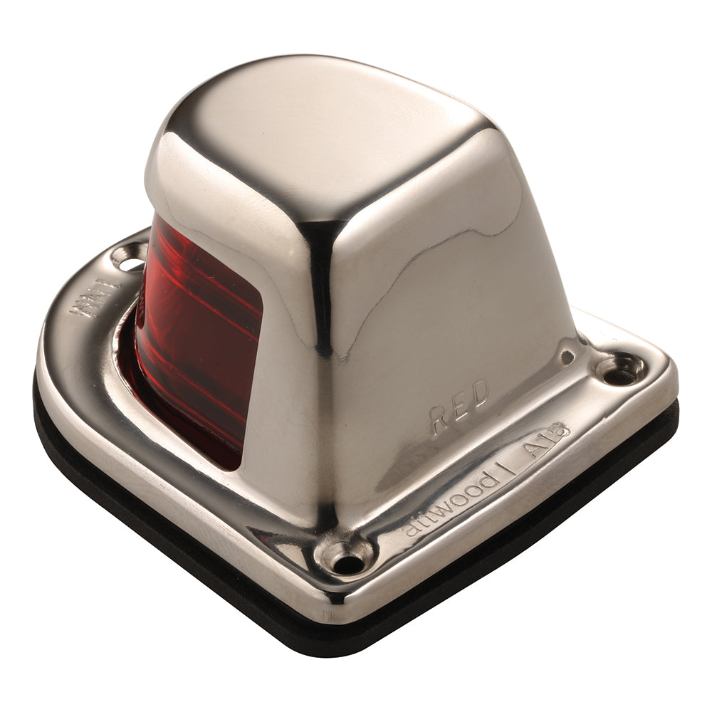 Attwood 1-Mile Deck Mount, Red Sidelight - 12V - Stainless Steel Housing - image 2
