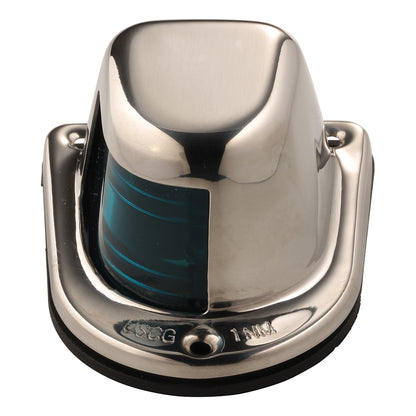 Attwood 1-Mile Deck Mount, Green Sidelight - 12V - Stainless Steel Housing - image 3