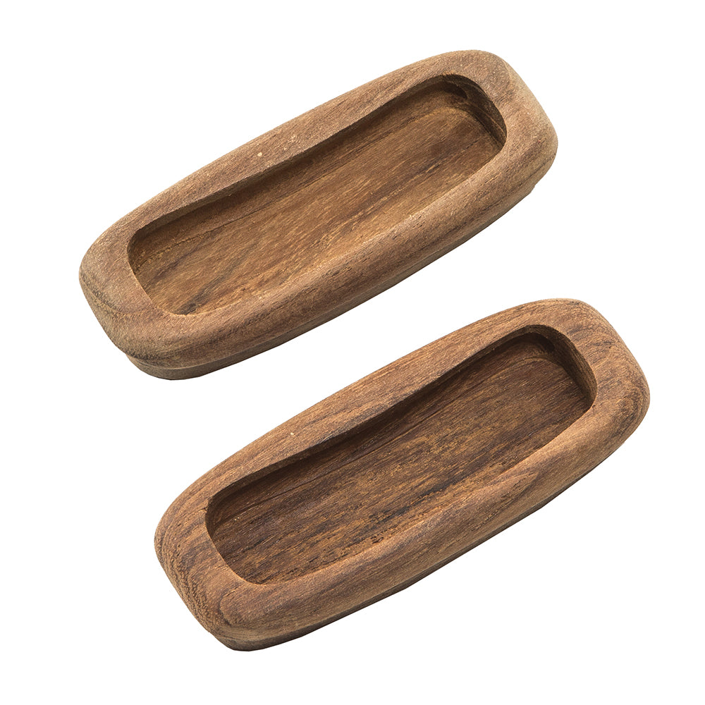 Whitecap Teak Rectangular Drawer Pull - 3-1/4"L - Pack of 2