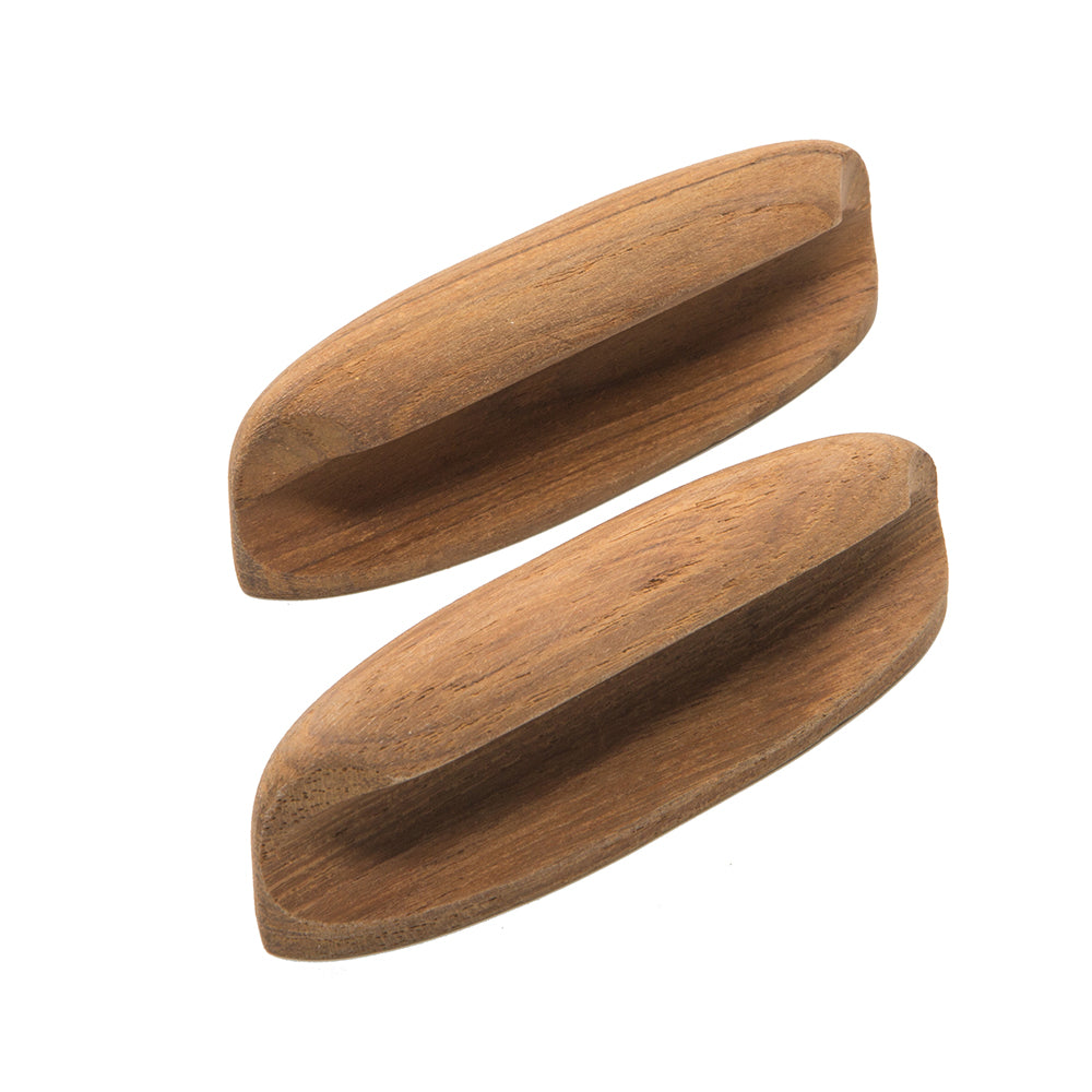 Whitecap Teak Oval Drawer Pull - 4"L - Pack of 2 - image 3