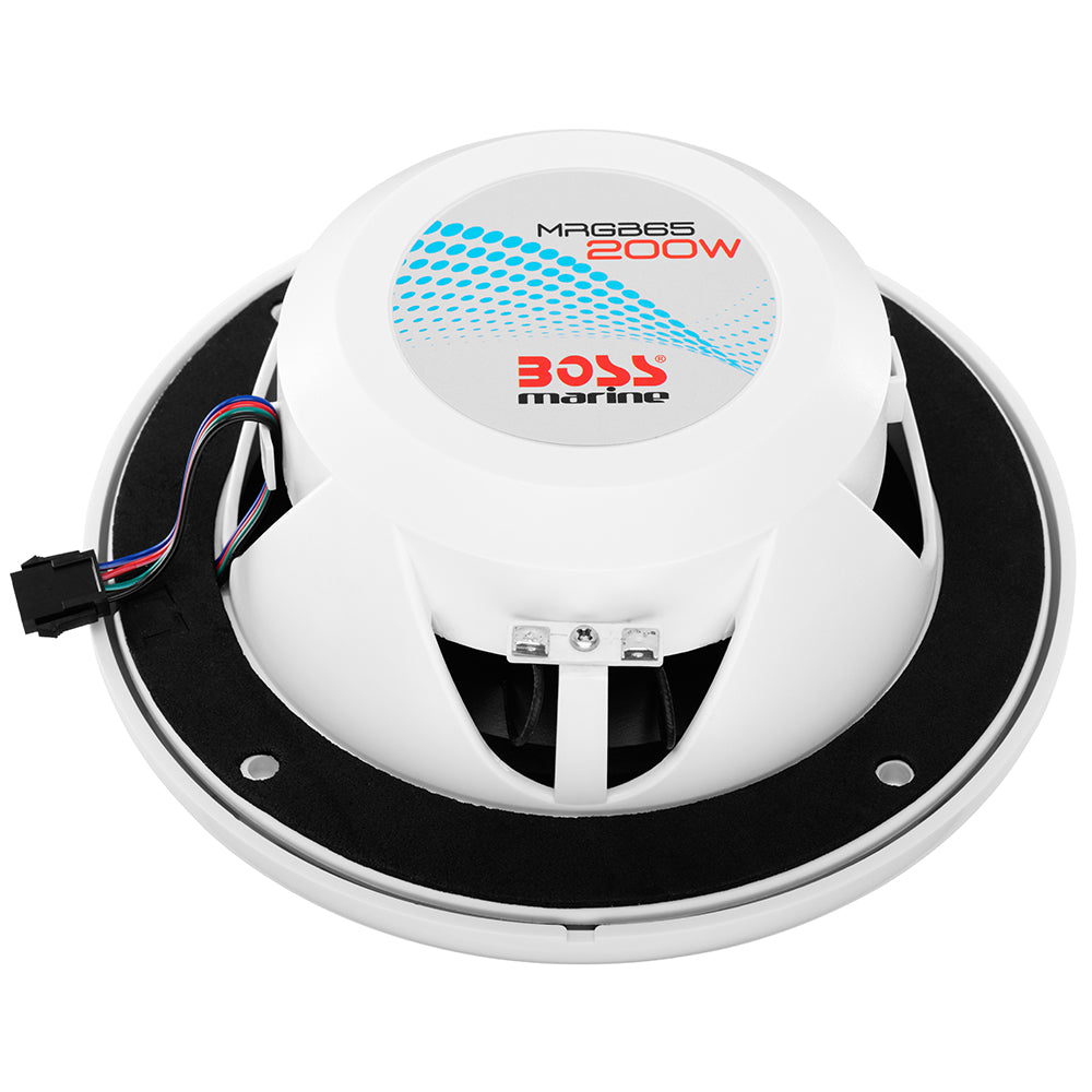 Boss Audio 6.5" MRGB65 Speakers w/RGB Lighting - White - 200W - image 4