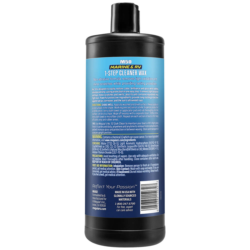 Meguiar's #50 Boat/RV Cleaner Wax - Liquid 32oz - image 2