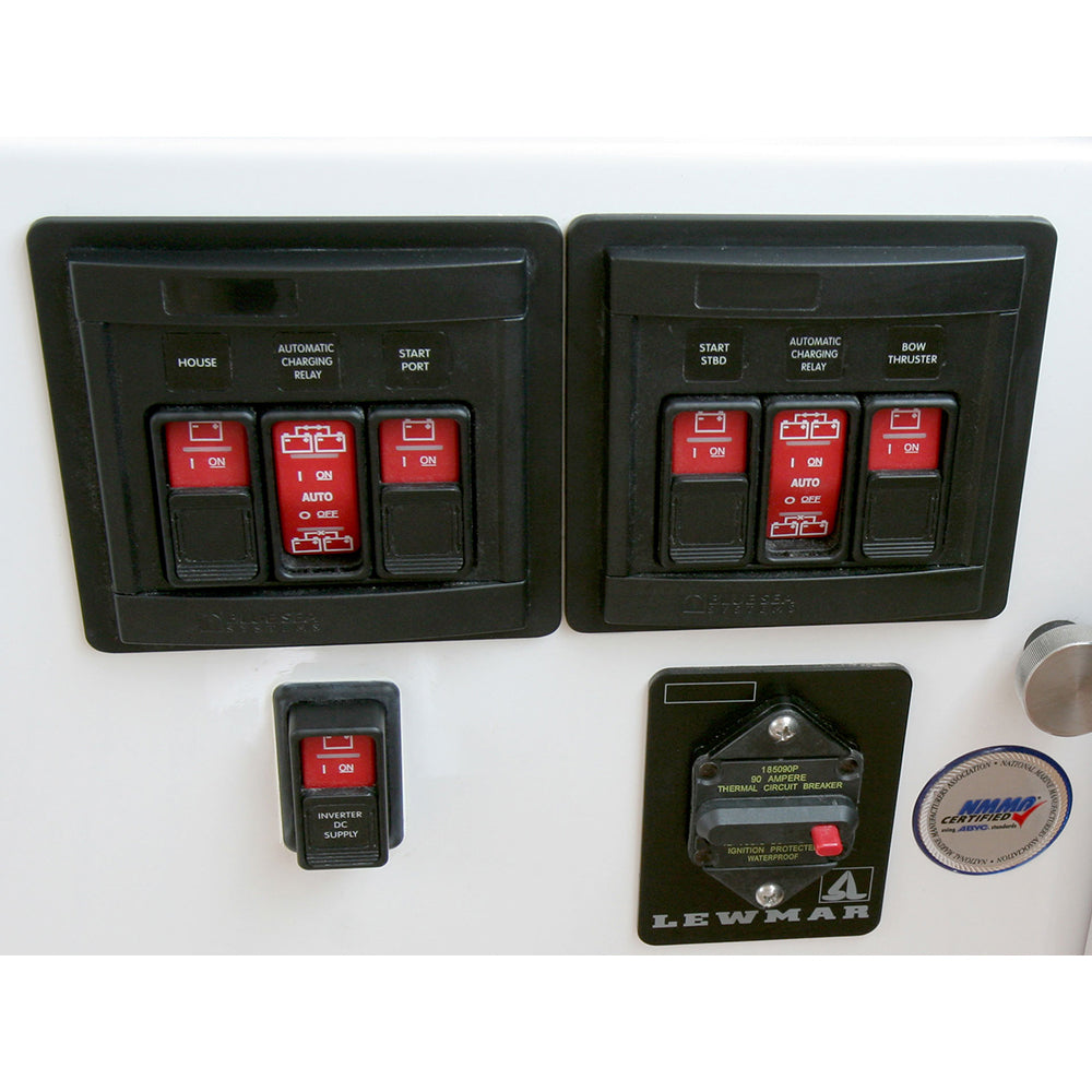 Blue Sea 1147 Remote Control Panel w/(2)2145 & (1)2146 Remote Control Contura Switch - image 3