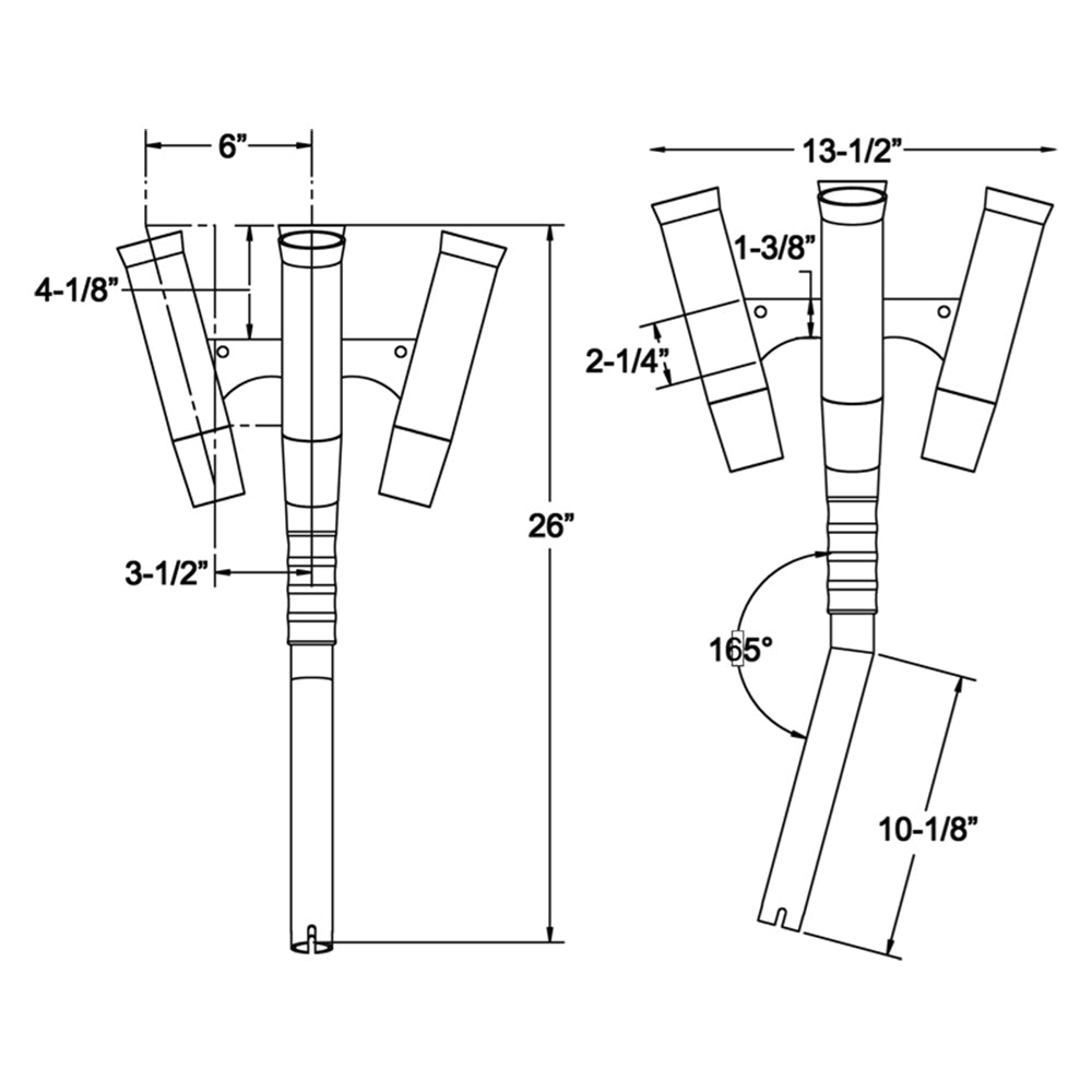 TACO Olympic 5-Rod Holder Cluster - image 2