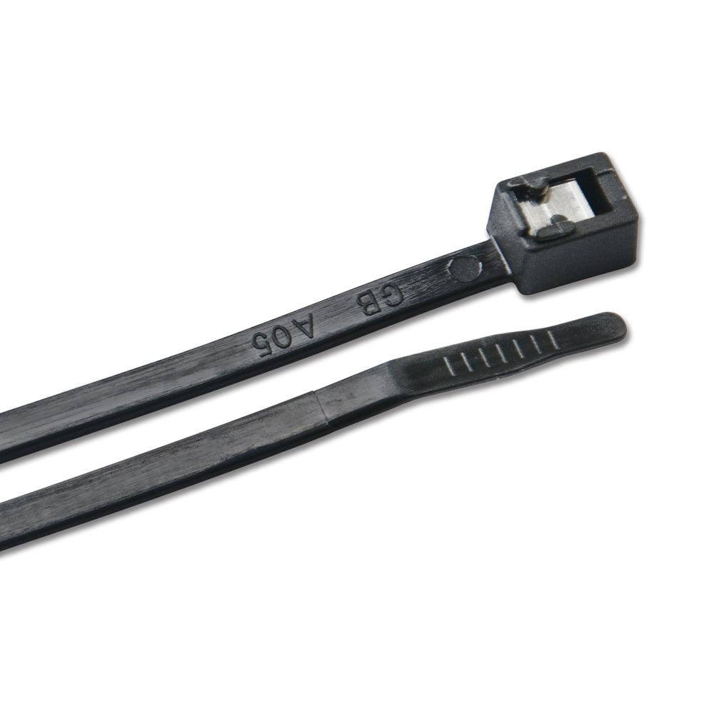 Ancor 11" UV Black Self Cutting Cable Zip Ties - Pack of 500