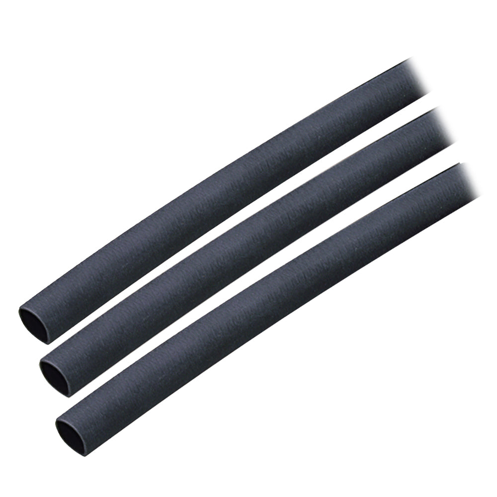 Ancor Adhesive Lined Heat Shrink Tubing (ALT) - 1/4" x 3" - Pack of 3 - Black