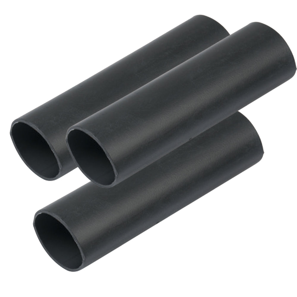 Ancor Heavy Wall Heat Shrink Tubing - 3/4" x 3" - Pack of 3 - Black