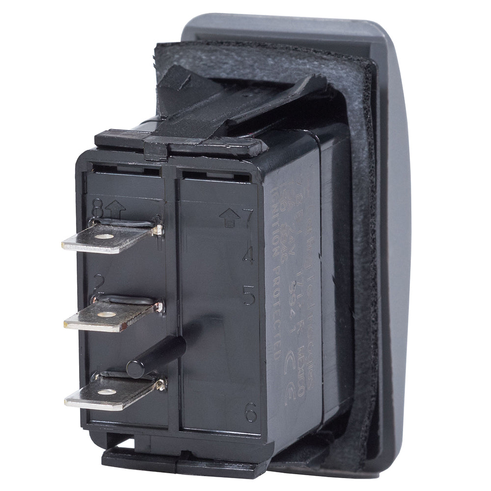 Blue Sea 7933 Contura II Switch SPDT Black - (ON)-OFF-(ON) - image 2