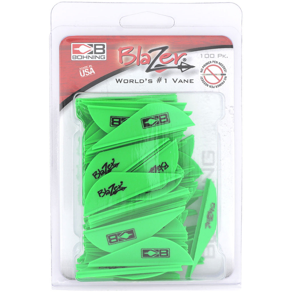 Bohning Blazer Vanes Kiwi 100 pk.
