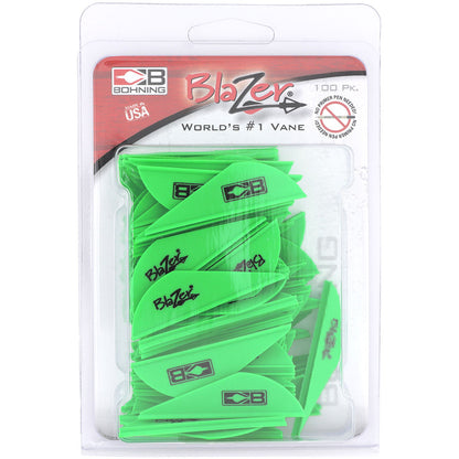 Bohning Blazer Vanes Kiwi 100 pk.