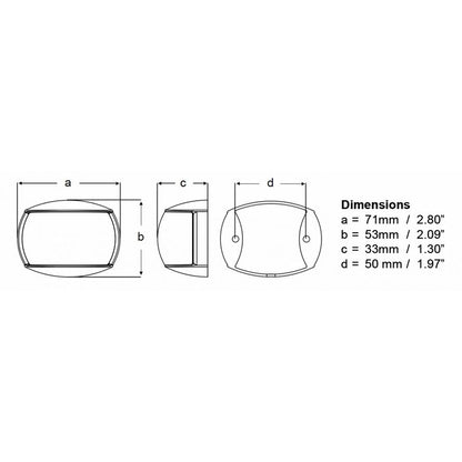 Hella Marine NaviLED Port & Starboard Pair - 2nm - Colored Lens/White Housing - image 2