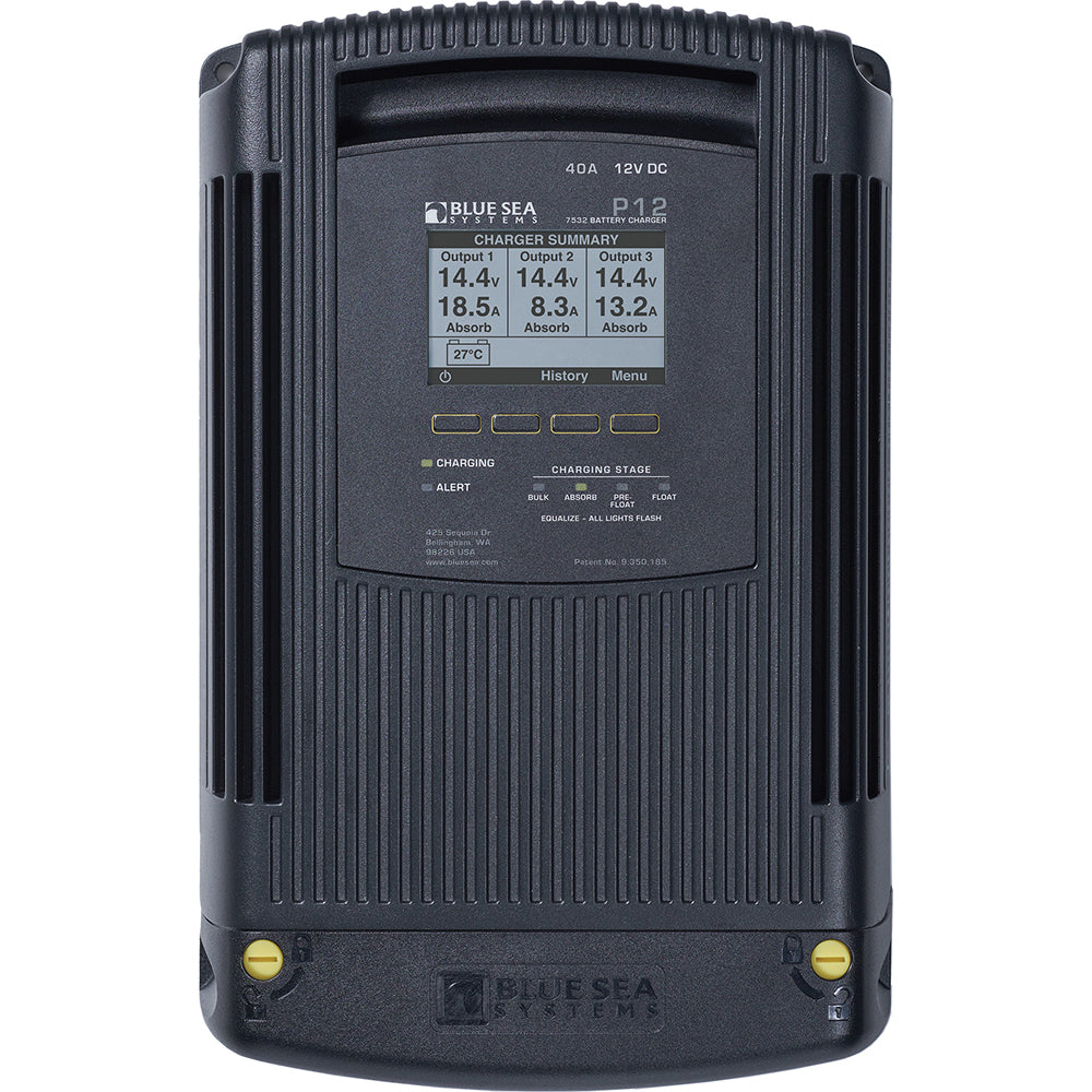 Blue Sea 7532 P12 Gen2 Battery Charger - 40A - 3-Bank - image 2
