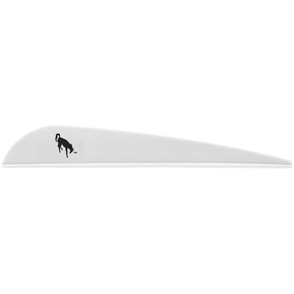 Bohning Bronco Vanes White 4 in. 100 pk.